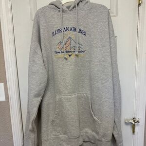 Bibliostyles 2xl ACOTAR ILLYRIAN AIRLINES EMBROIDERED HOODIE